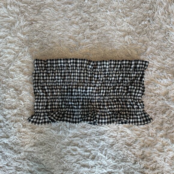 Zara Tops - Zara Gingham Tube Top